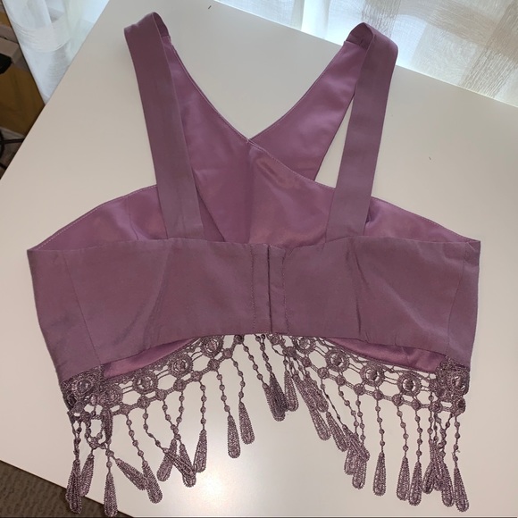 NWOT TOBI The Gatsby Mauve Crop Top - Picture 5 of 5